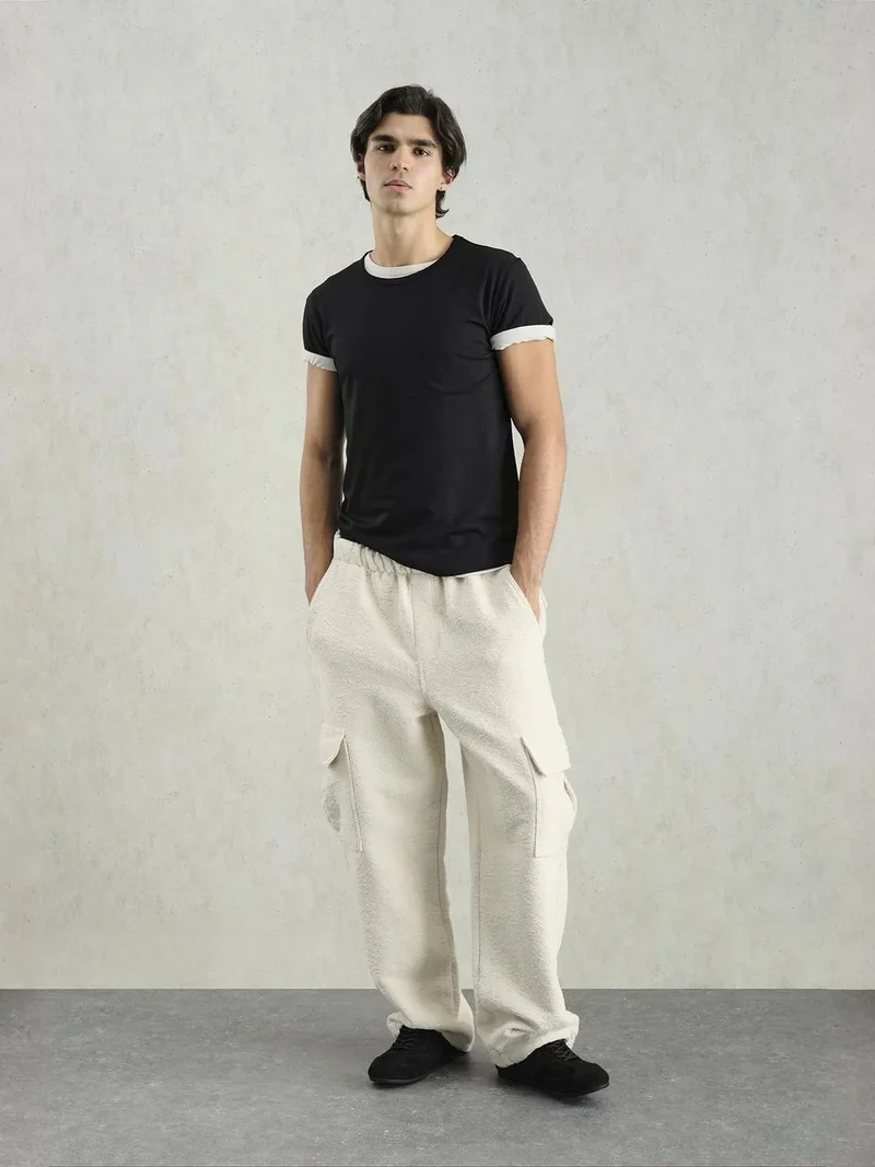 جيستو GIESTO Relaxed Fit Jacquard Pants